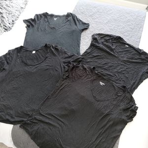 Lot of 4 Black Tshirts sz XXL